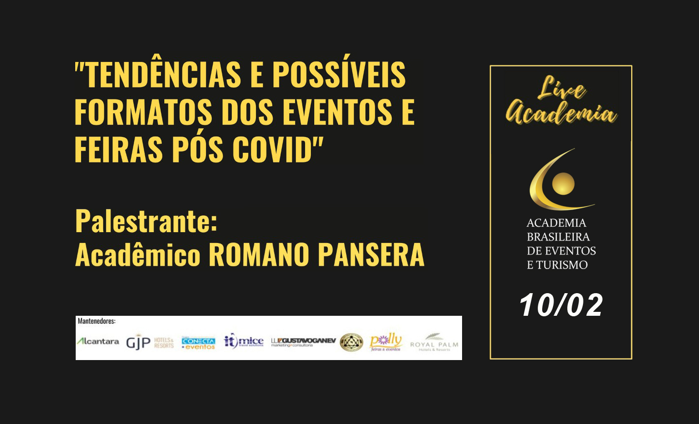 You are currently viewing #LIVE 06 | Romano Pansera: Tendências e possíveis formatos dos Eventos e Feiras pós Covid